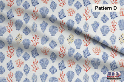 Blue Beach Fabric Bundle Set - Shop now at American Fabric Prints
