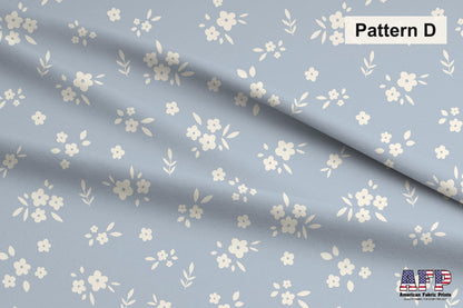 Country Florals in Blue 2 Fabric Bundle Set - Shop now at American Fabric Prints