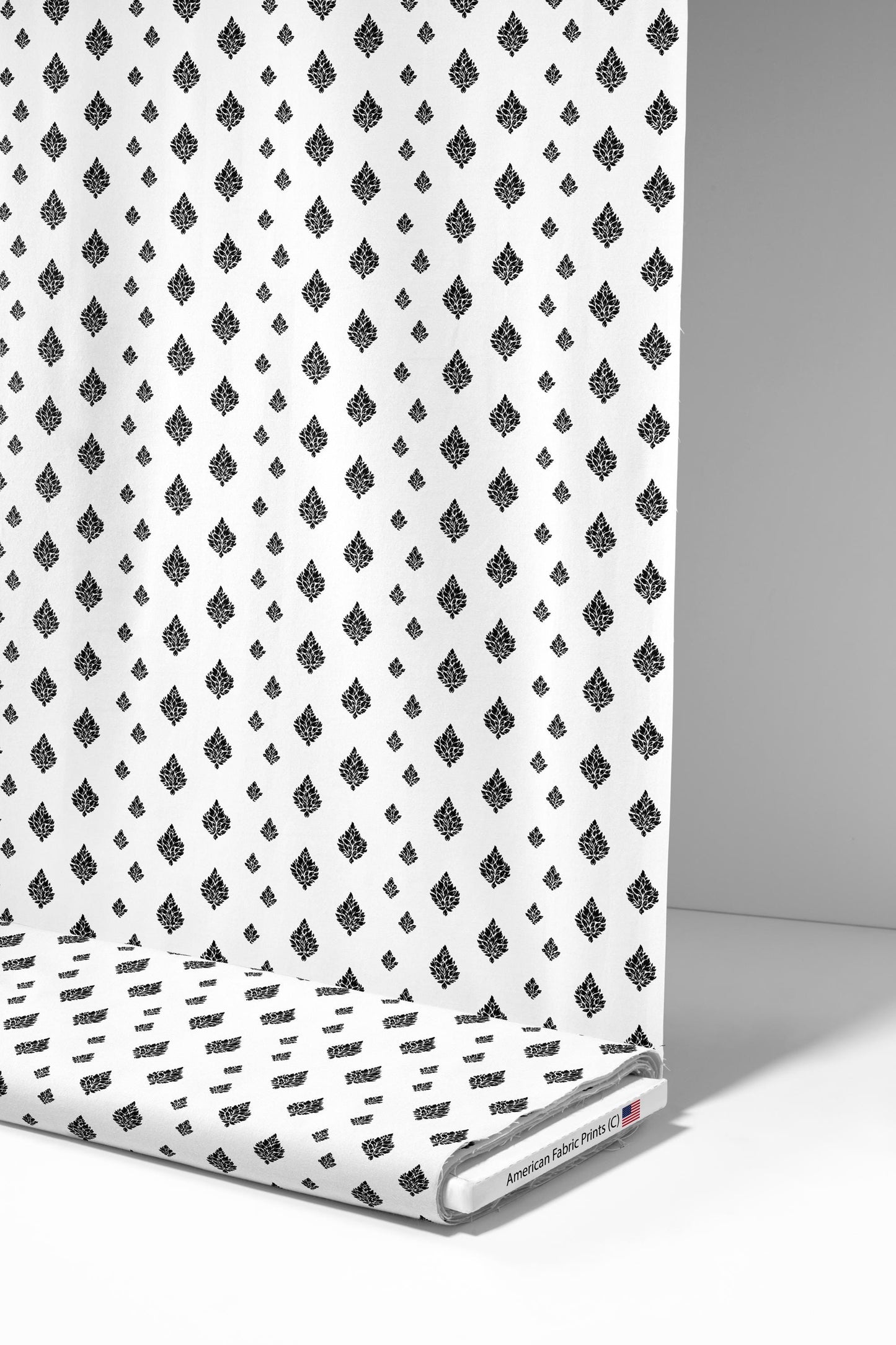 Ink Teared Black Fabric - Shop now at American Fabric Prints