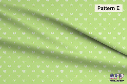 Baby Green 2 Fabric Collection. Choose Your Patterns. Pattern E Shown. Shop now at American Fabric Prints.