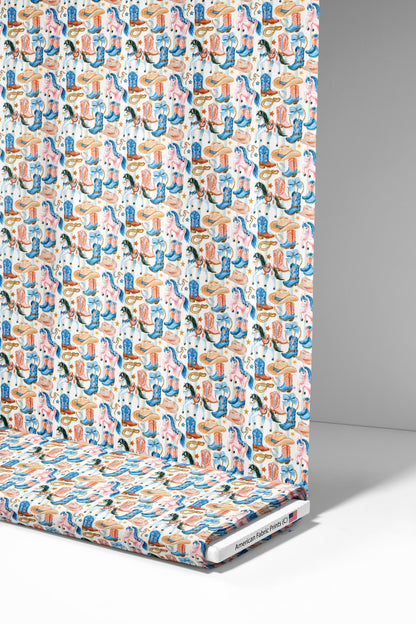 Preppy Rodeo Fabric - Shop now at American Fabric Prints