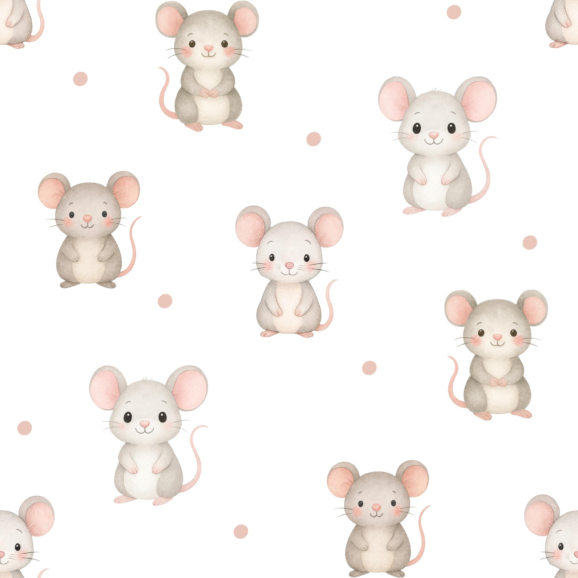 Mouse Friends Fabric - Shop now at American Fabric Prints
