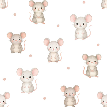 Mouse Friends Fabric - Shop now at American Fabric Prints