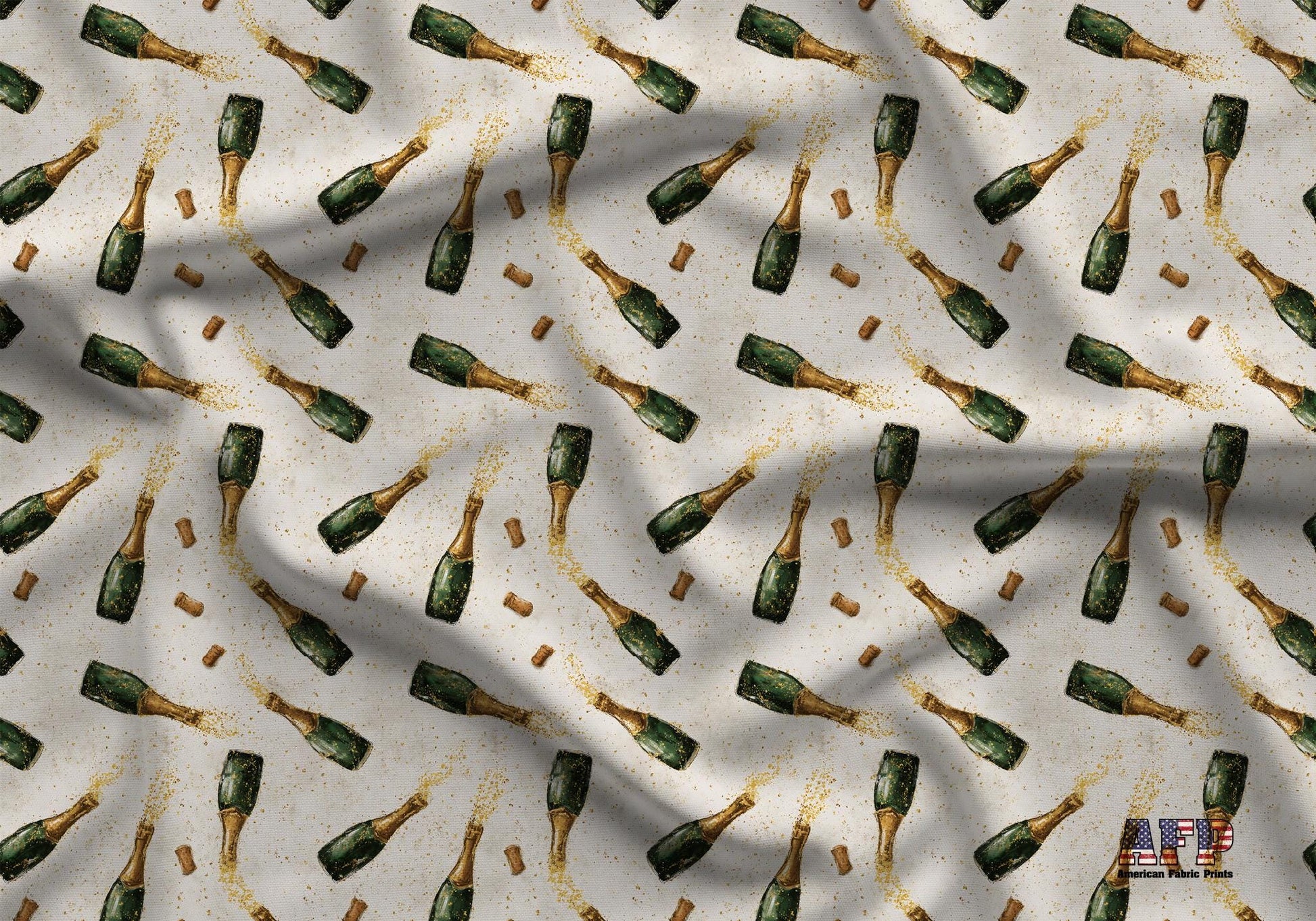 Vintage New Years Fabric - Shop now at American Fabric Prints