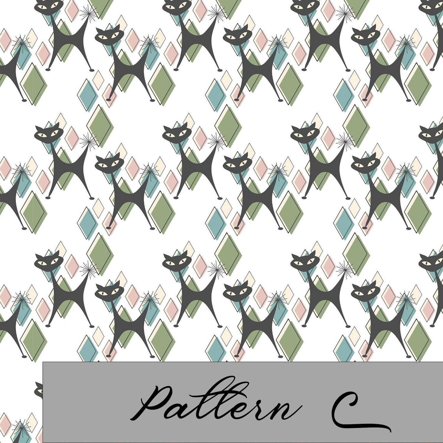 Atomic Cats Quilt Fabric. Choose Your Patterns. Shop now at American Fabric Prints.