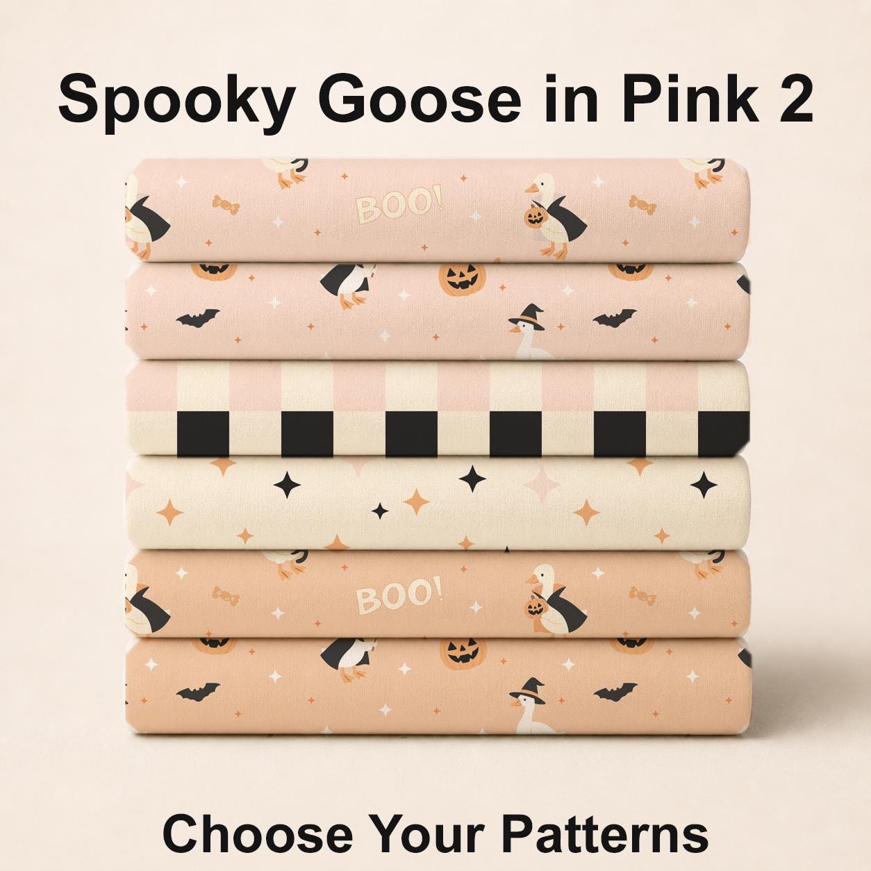 Spooky Goose in Pink 2 Fabric Bundle Set - Shop now at American Fabric Prints