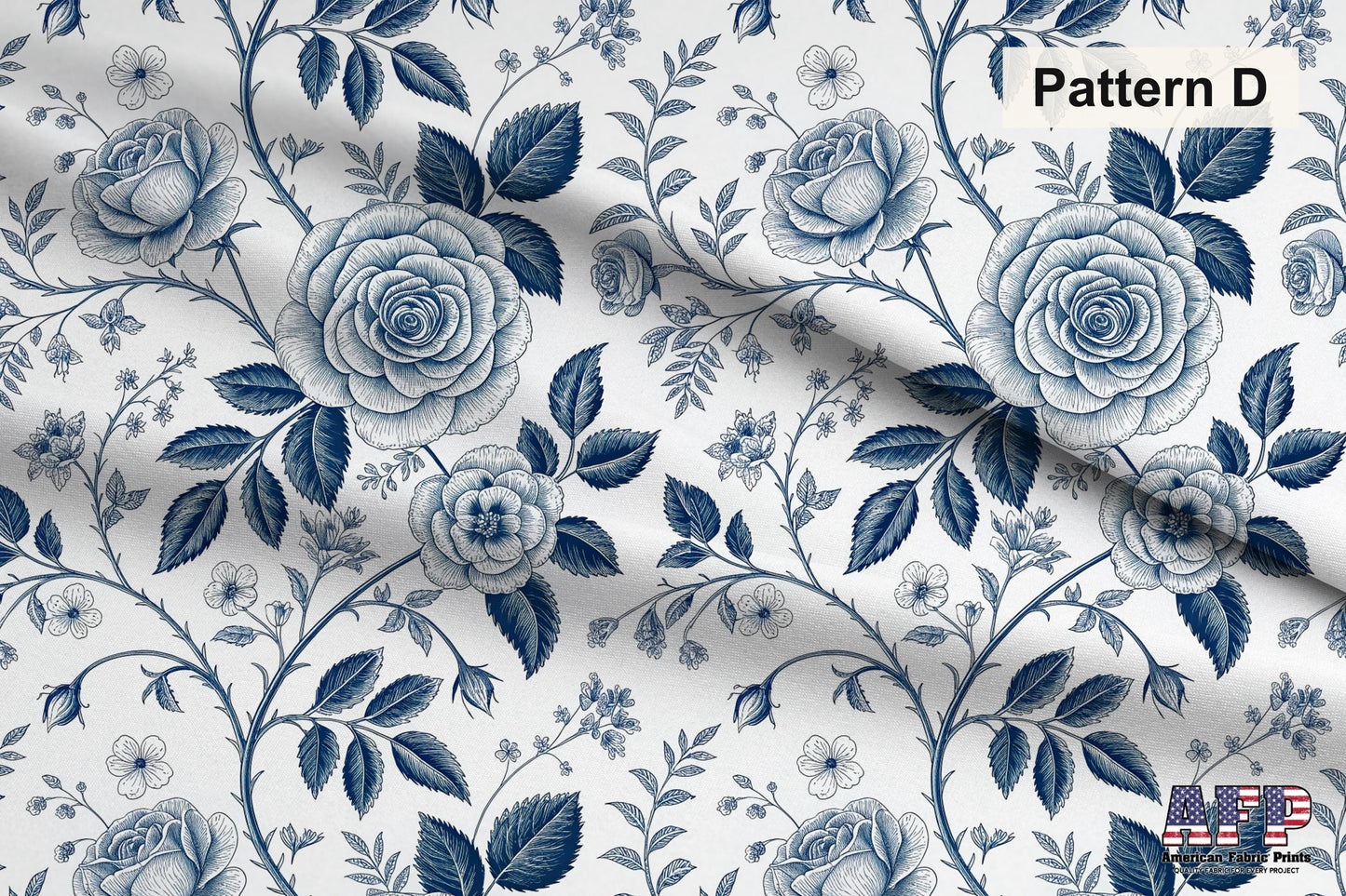 Blue Porcelain Garden 2 Fabric Bundle Set - Shop now at American Fabric Prints