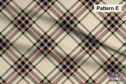 Beige Plaid Fabric Bundle Set - Shop now at American Fabric Prints