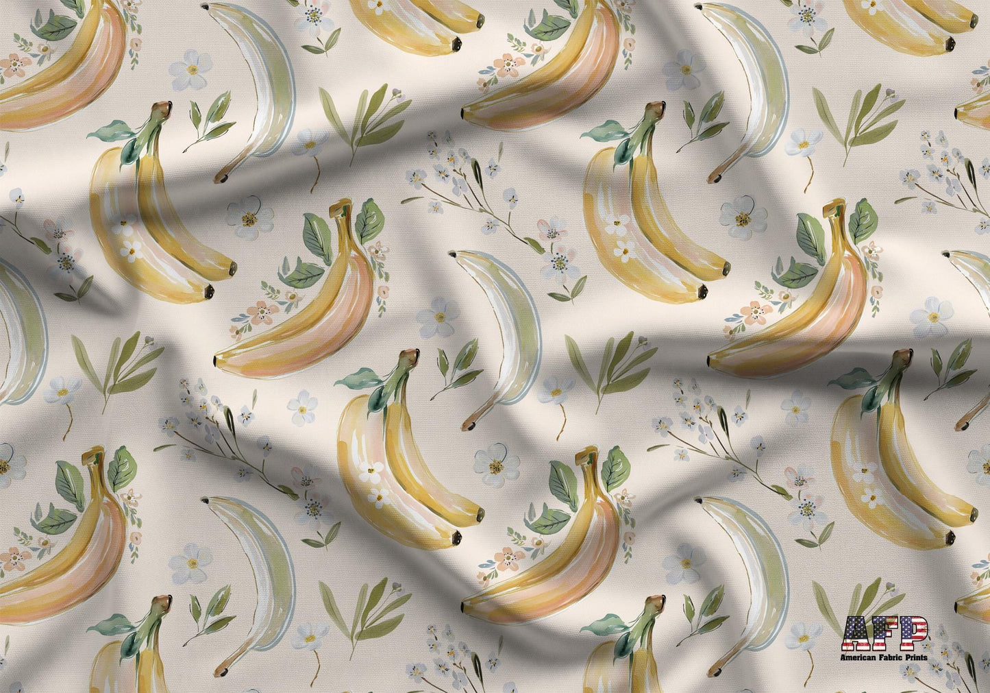 Banana Floral Fabric - Shop now at American Fabric Prints