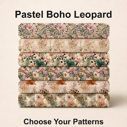 Pastel Boho Leopard Fabric Bundle Set - Shop now at American Fabric Prints