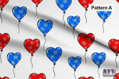 Valentine Hearts Fabric Collection. Pattern A Shown. Shop now at American Fabric Prints.