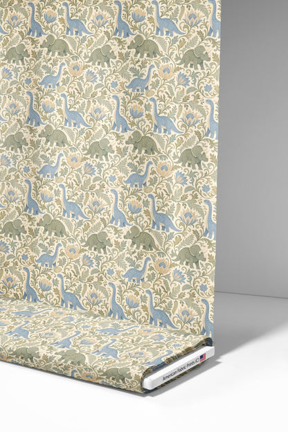 Victorian Dinosaurs Fabric - Shop now at American Fabric Prints