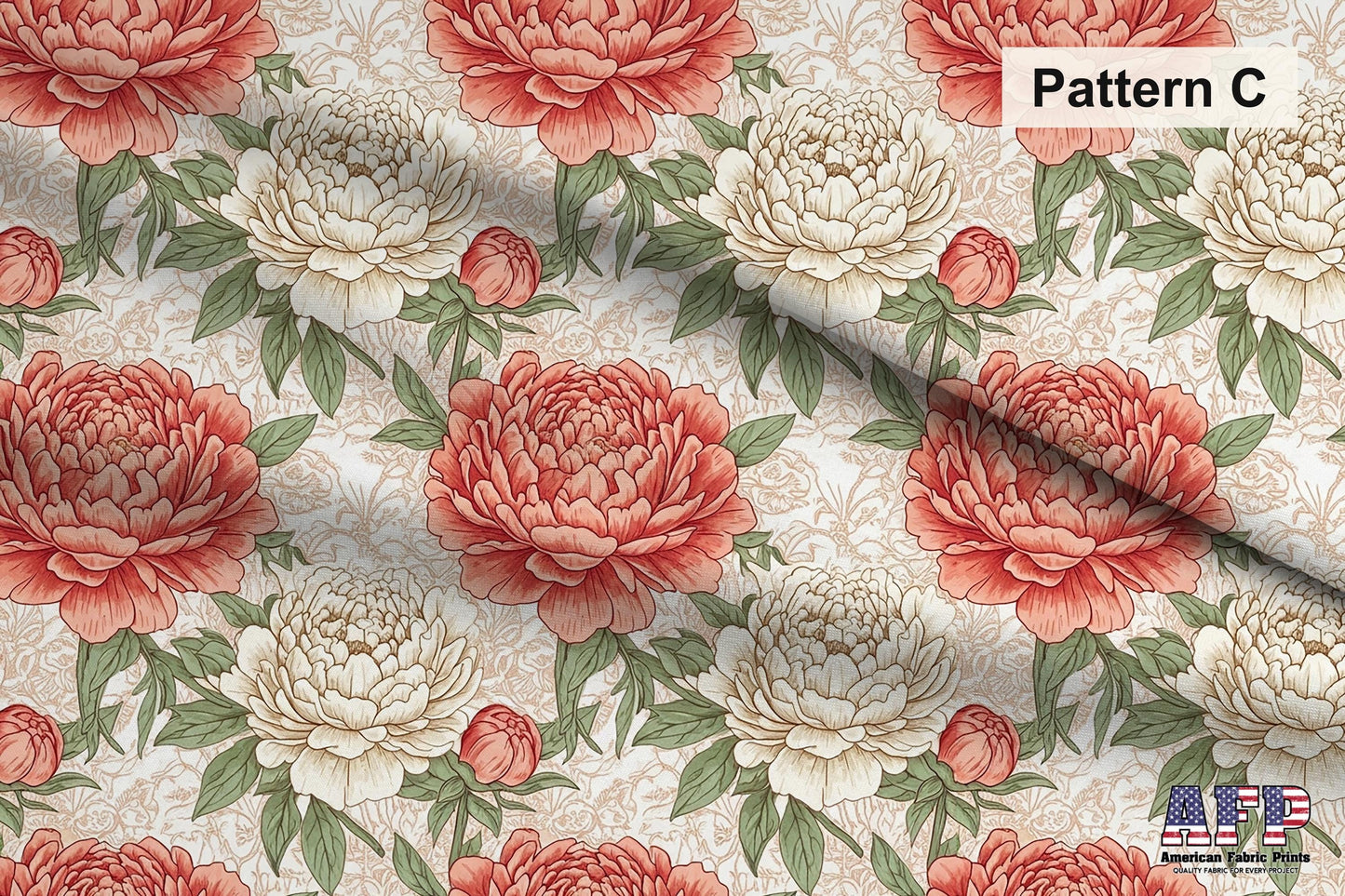Coral Floral 2 Fabric Bundle Set - Shop now at American Fabric Prints
