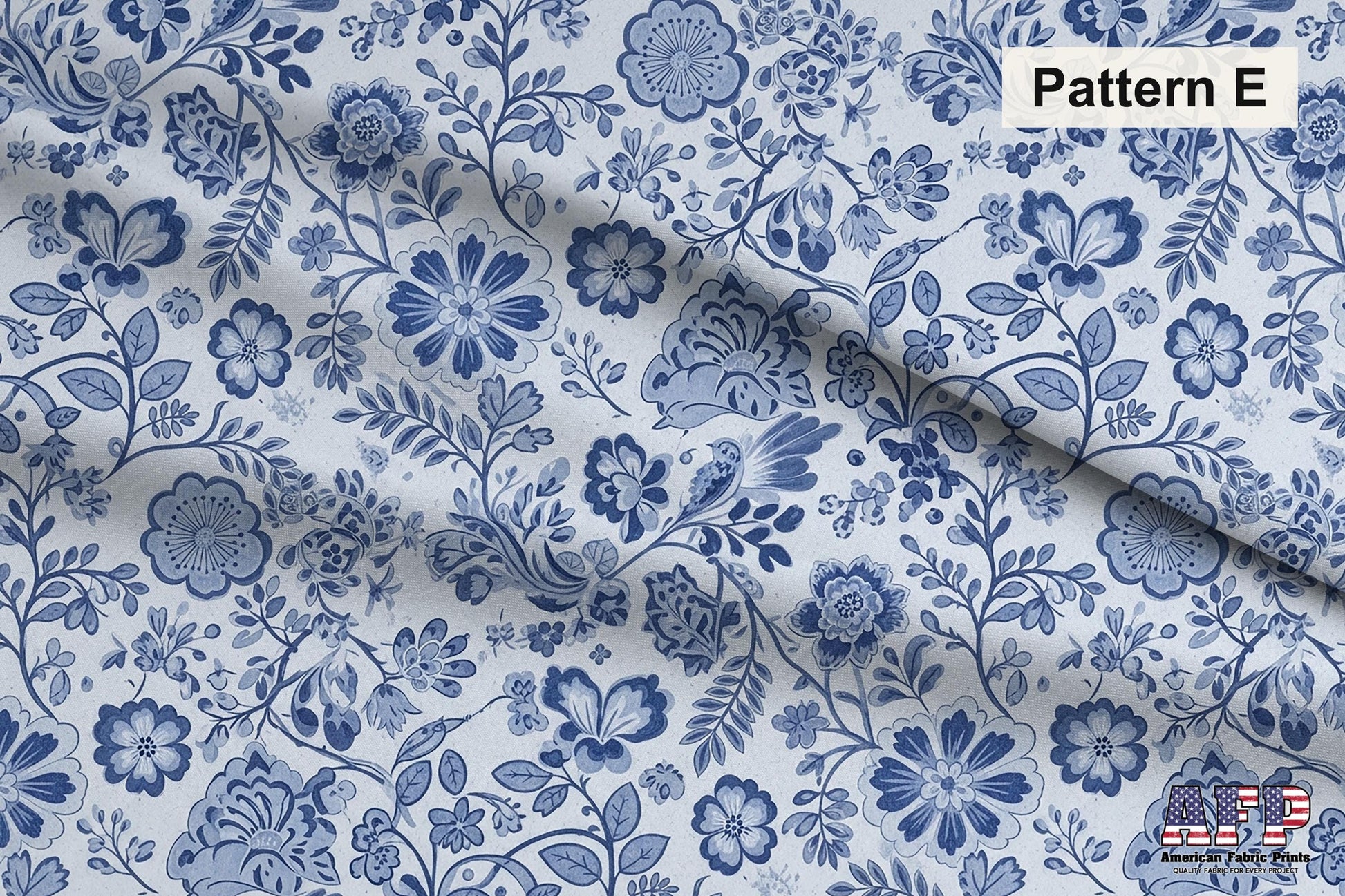 Blue French Toile Fabric Bundle Set - Shop now at American Fabric Prints