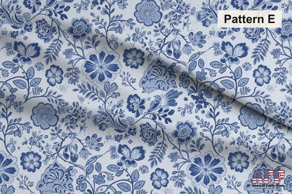Blue French Toile Fabric Bundle Set - Shop now at American Fabric Prints