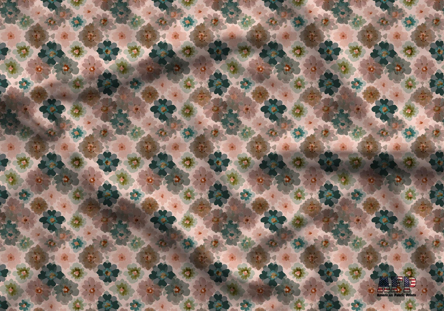 Soft Boho Floral Fabric - Shop now at American Fabric Prints