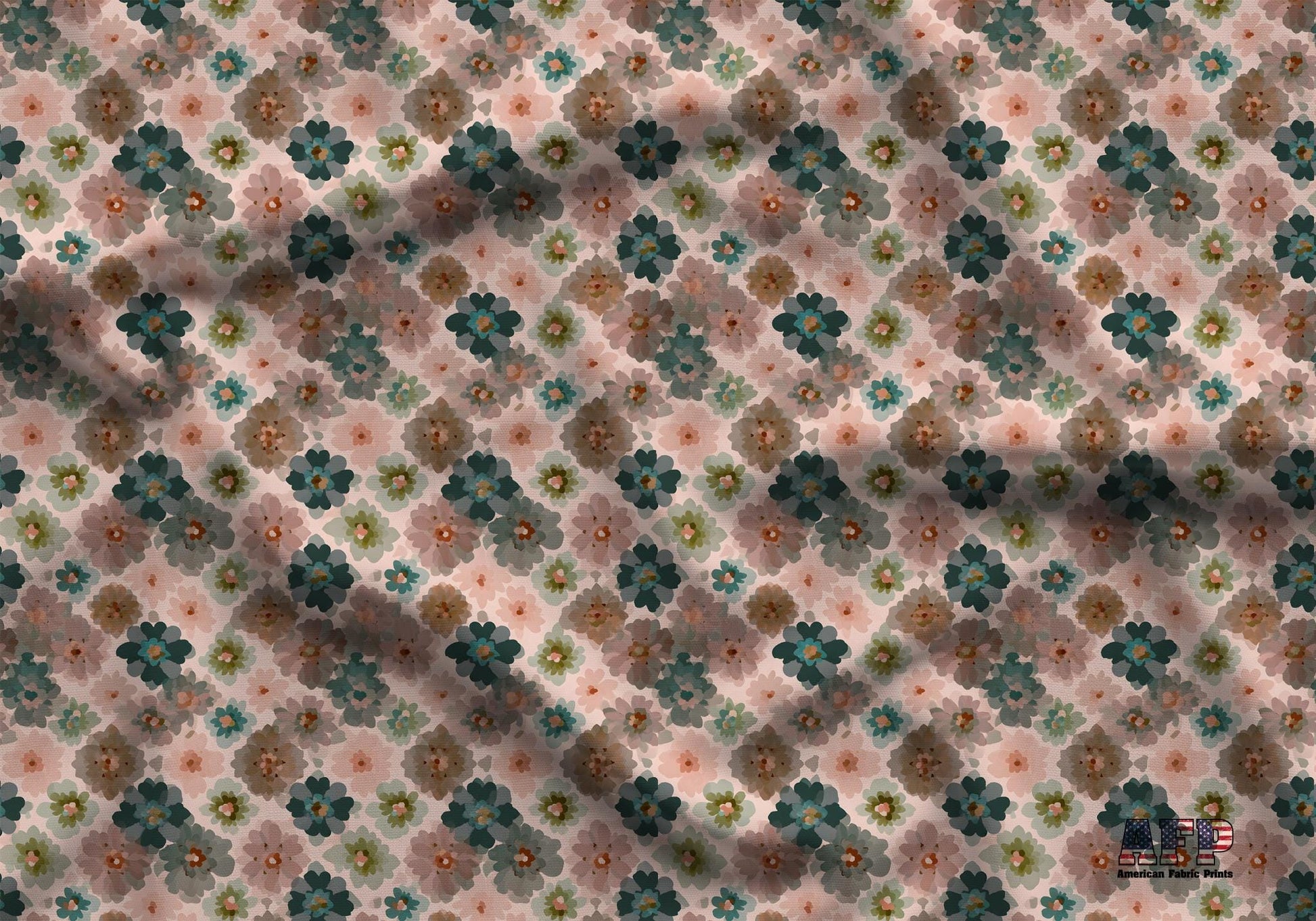 Soft Boho Floral Fabric - Shop now at American Fabric Prints