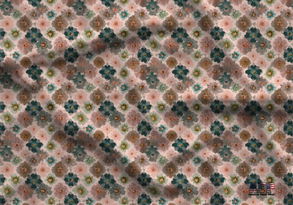 Soft Boho Floral Fabric - Shop now at American Fabric Prints