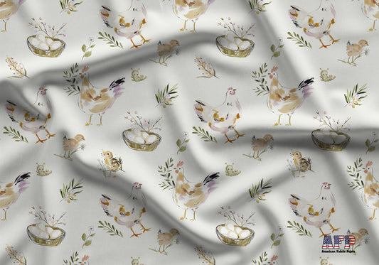 Chicken Life Fabric - Shop now at American Fabric Prints