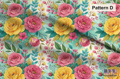 Summer Floral 3 Fabric Bundle Set - Shop now at American Fabric Prints