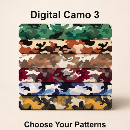 Digital Camouflage Fabric Set 3. Choose Your Patterns. Shop now at American Fabric Prints.