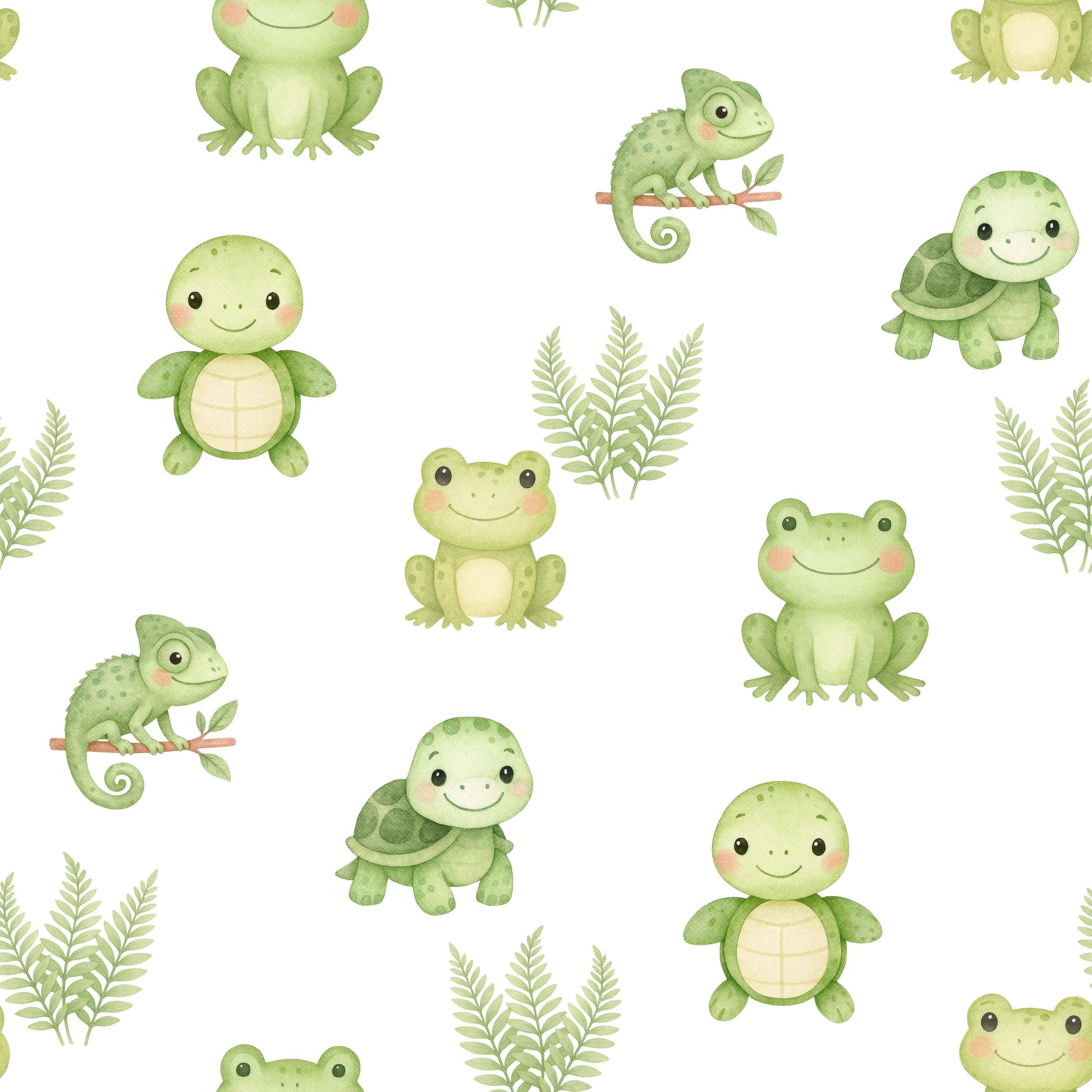 Tiny Reptiles Fabric - Shop now at American Fabric Prints