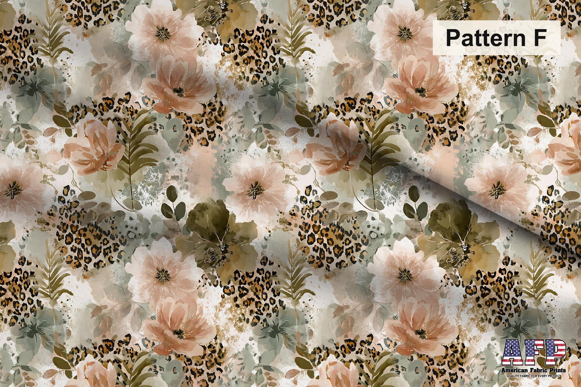 Pastel Boho Leopard Fabric Bundle Set - Shop now at American Fabric Prints