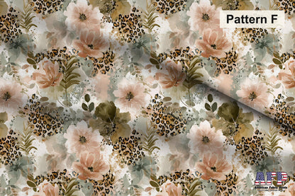 Pastel Boho Leopard Fabric Bundle Set - Shop now at American Fabric Prints