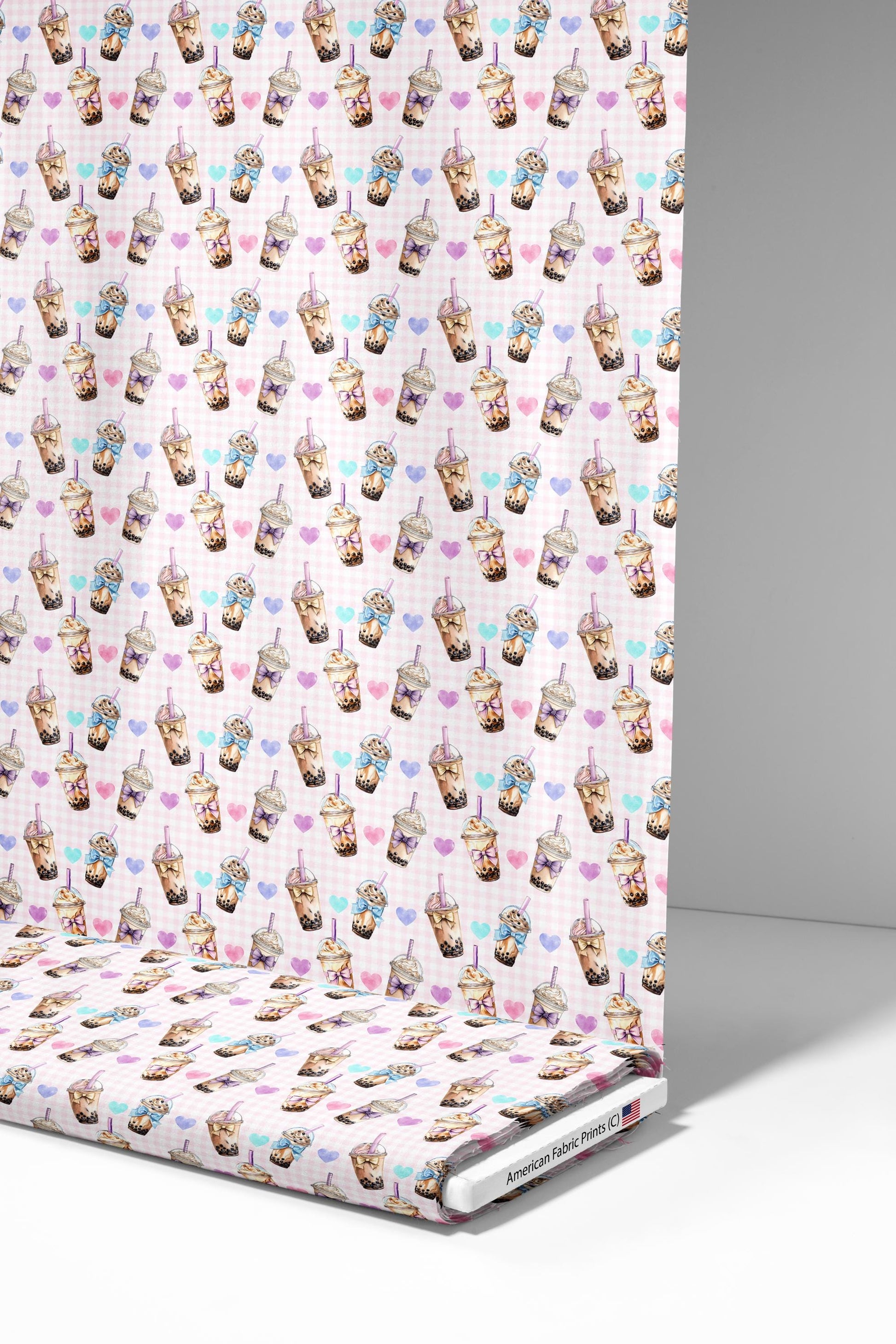 Boba Tea Fabric - Shop now at American Fabric Prints