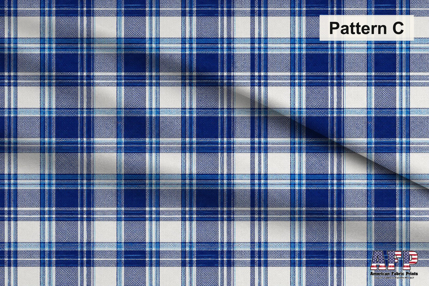 Azure Plaid 2 Fabric Bundle Set - Shop now at American Fabric Prints