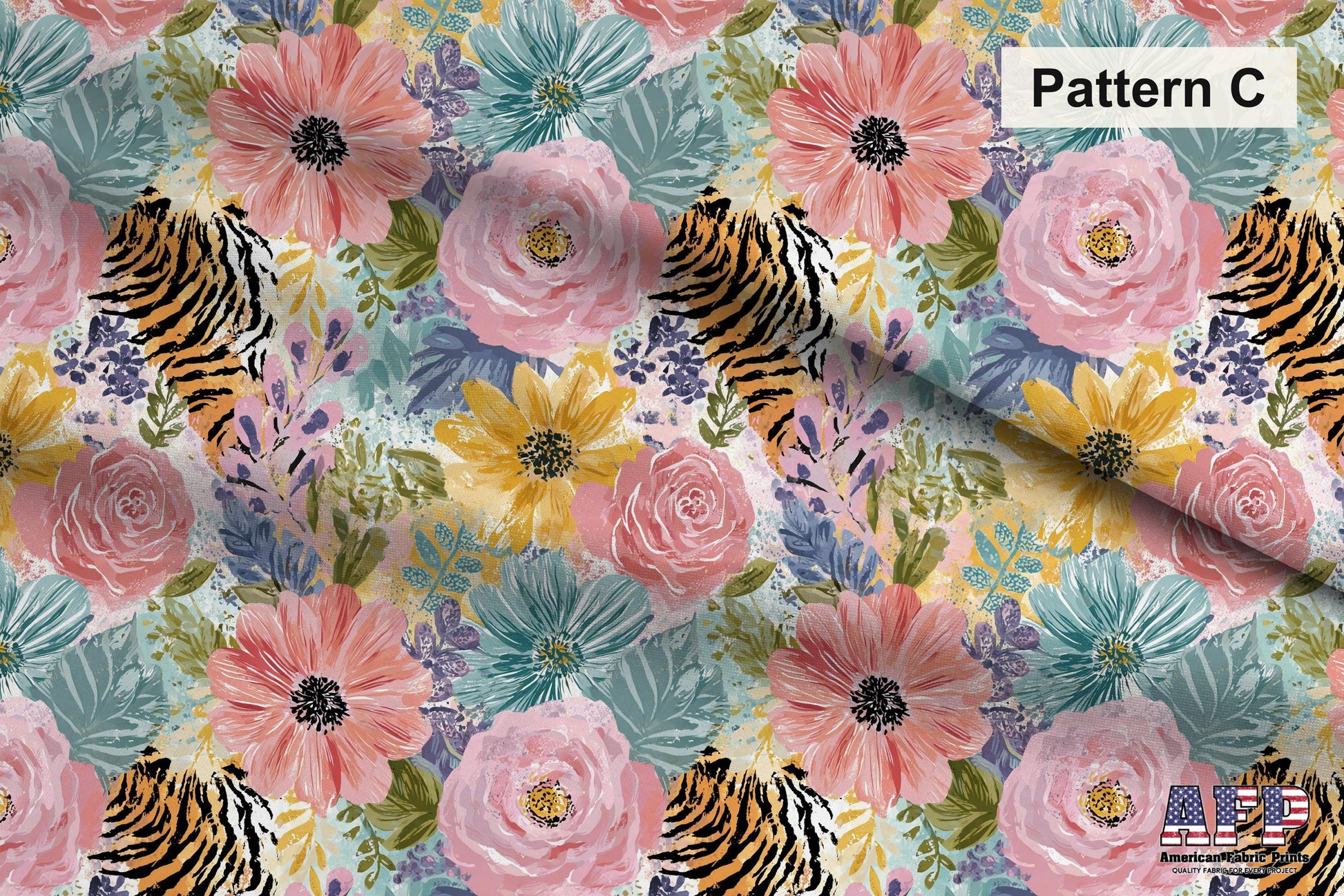 Animal Print Floral Fabric Bundle Set - Shop now at American Fabric Prints