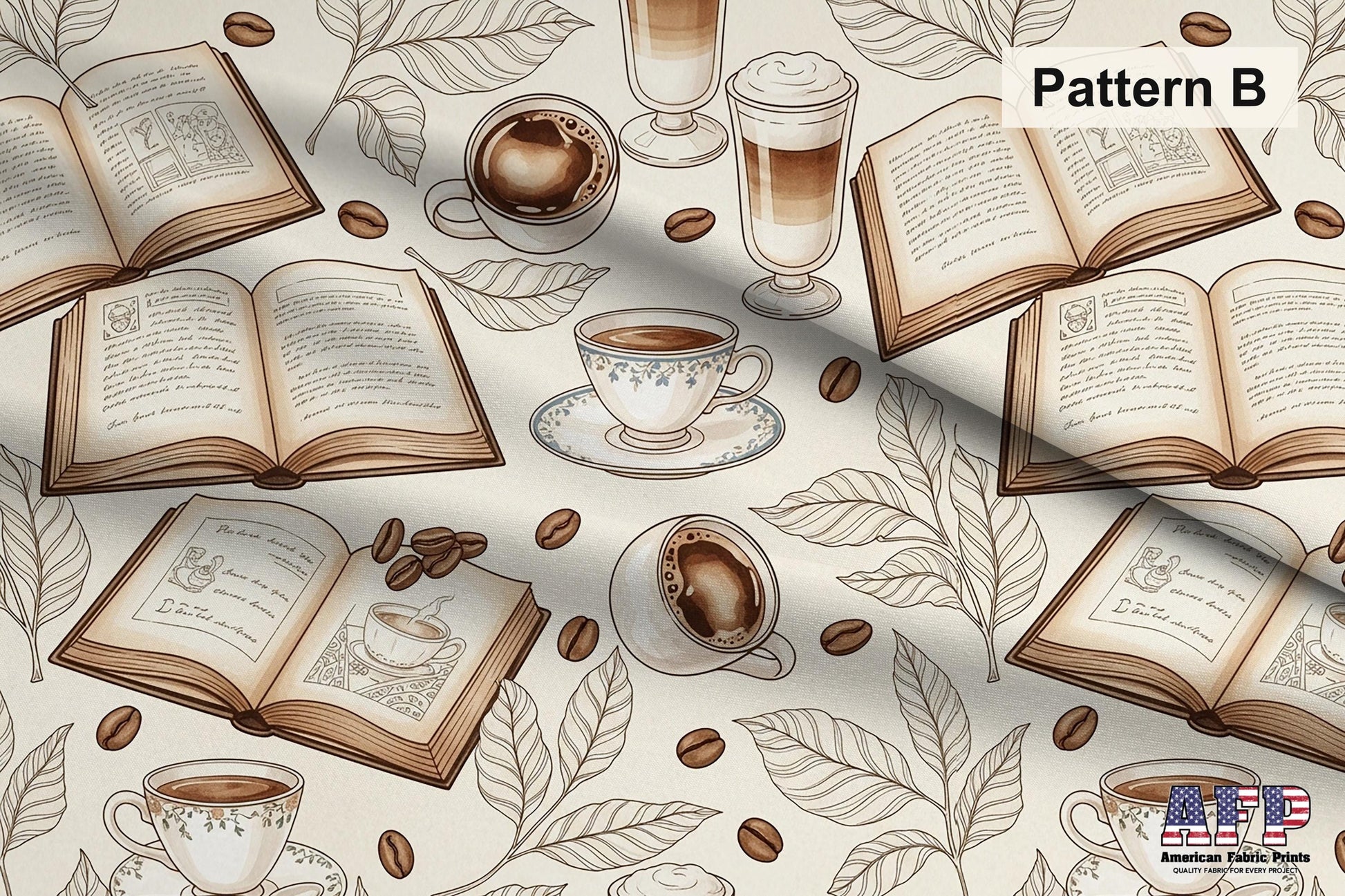 Coffee + Books Fabric Bundle Set - Shop now at American Fabric Prints