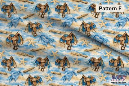 Blue Coastal Cowgirl 2 Fabric Bundle Set - Shop now at American Fabric Prints