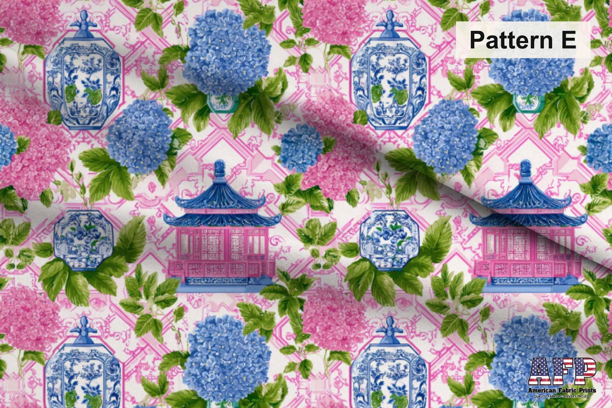 Pink Chinoiserie Mahjong Fabric Bundle Set - Shop now at American Fabric Prints