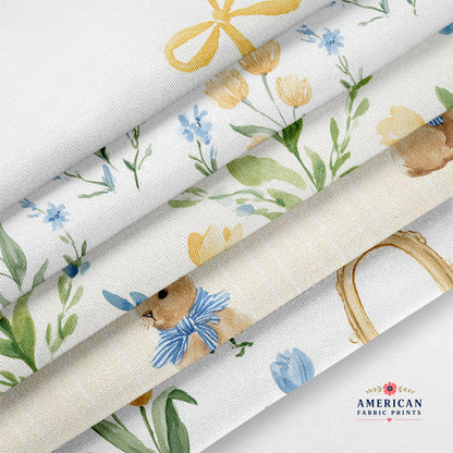 Yellow Bunny Fabric Bundle Set - Shop now at American Fabric Prints