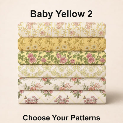 Baby Yellow 2 Fabric Bundle Set - Shop now at American Fabric Prints