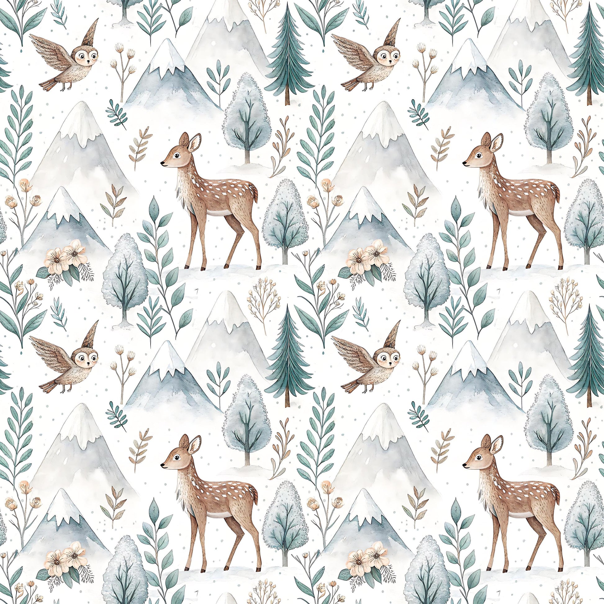 Cool Forest Fabric - Shop now at American Fabric Prints