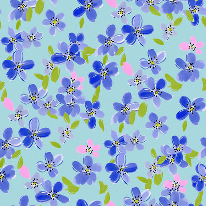 Fields of Blue Fabric - Shop now at American Fabric Prints