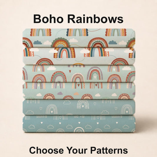 Boho Rainbows Fabric Bundle Set - Shop now at American Fabric Prints