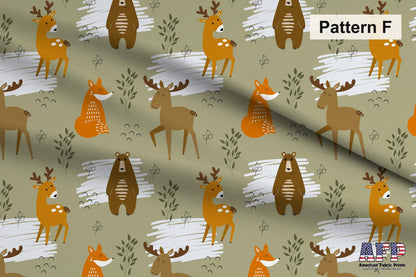 Woodland Animals 4 Fabric Bundle Set - Shop now at American Fabric Prints