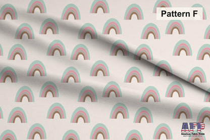 Pastel Nursery 2 Collection. Pattern F Shown. Shop now at American Fabric Prints.