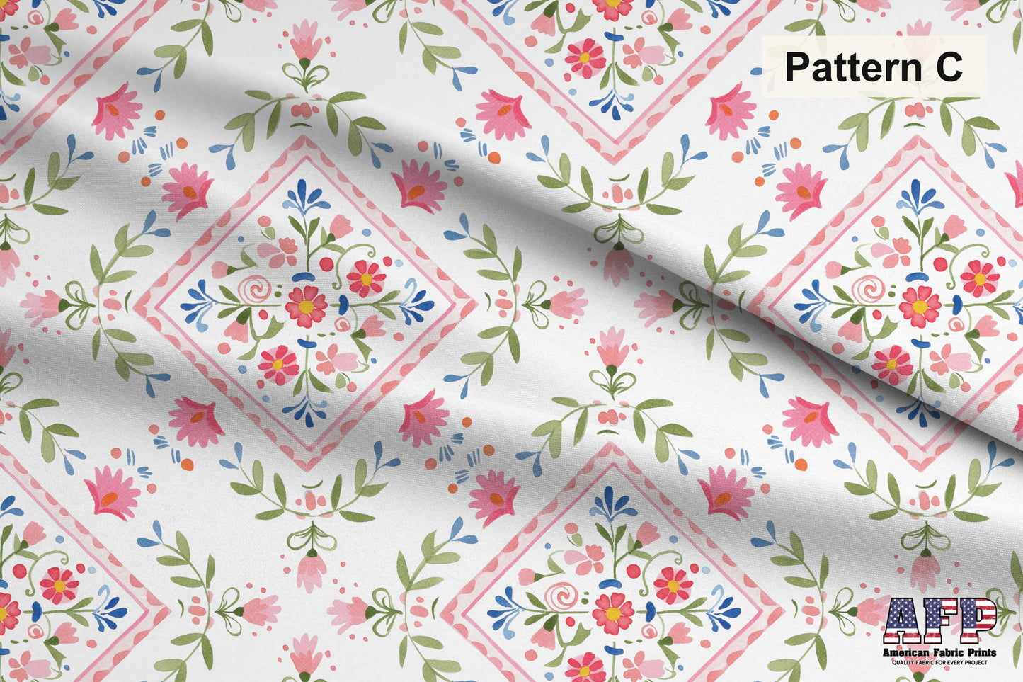 Scandinavian Folk Art Fabrics. Shop now at American Fabric Prints.