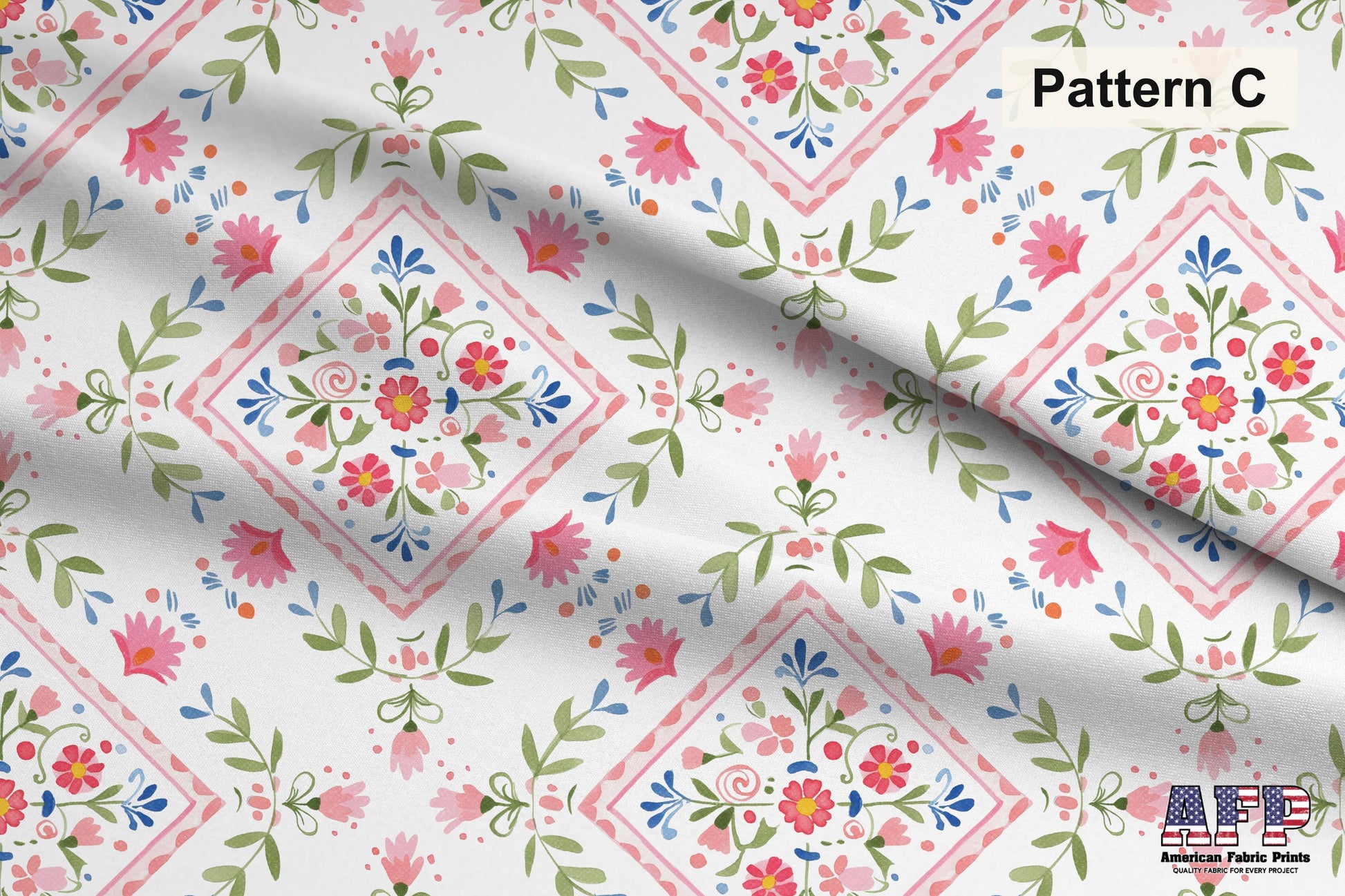 Scandinavian Folk Art Fabrics. Shop now at American Fabric Prints.