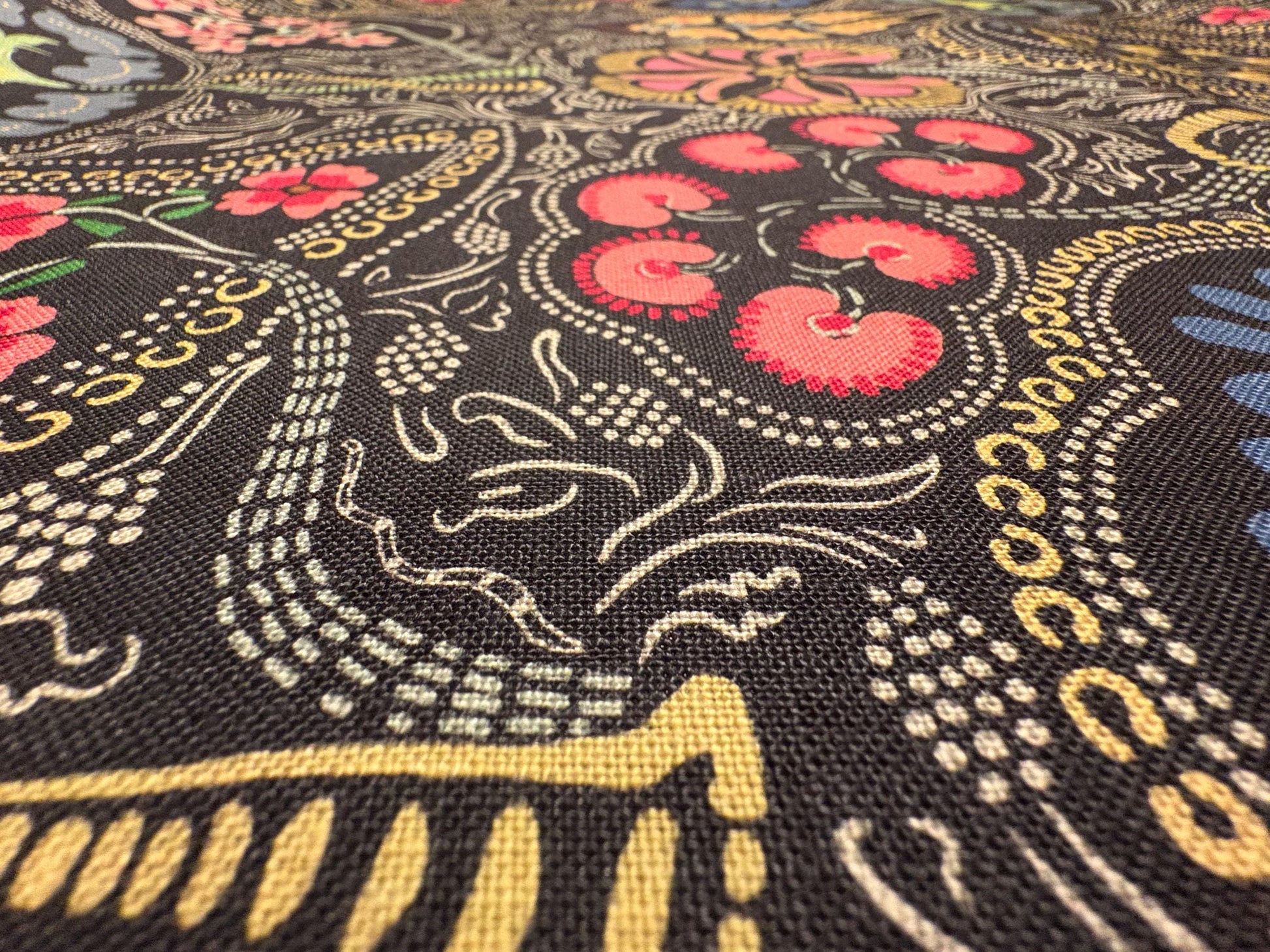Designer Floral Paisley Pattern on Cotton Fabric. Shop now at AmericanFabricPrints.