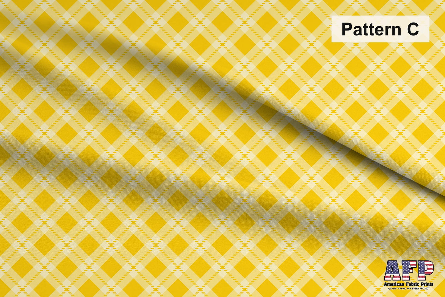 Lemon Plaid 3 Fabric Bundle Set - Shop now at American Fabric Prints