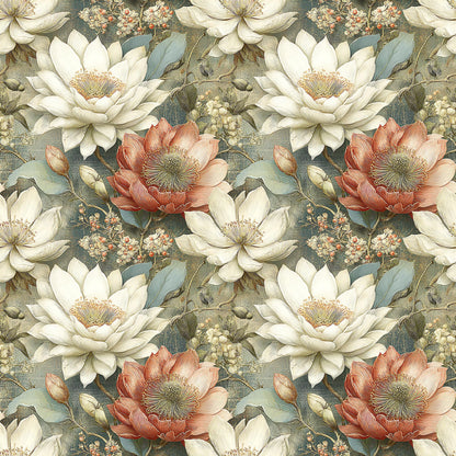 Heirloom Victorian Floral Fabric - Shop now at American Fabric Prints