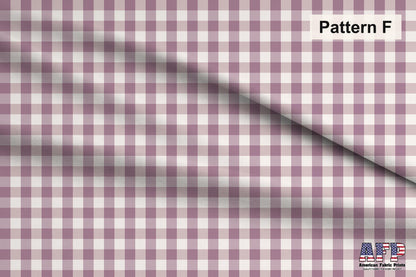 Boho Gingham Fabric Set. Choose Your Patterns. Pattern F. Shop now at American Fabric Prints.