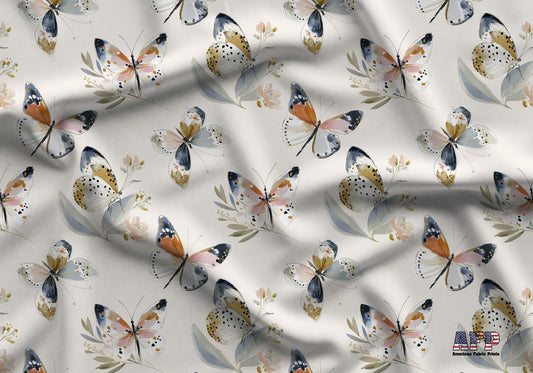 Butterfly Fields Fabric - Shop now at American Fabric Prints