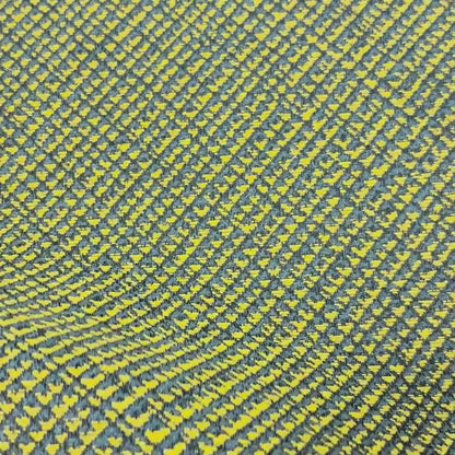 Yellow and Blue Woven Fabric, Woven Fabric, Premium Upholstery Fabric, Fabric for Upholstery, Crypton Coated Performance