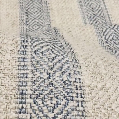 Striped Woven Jacquard Fabric with Geometric Pattern, Premium Upholstery, Fabric for Upholstery, Performance Fabric with Stain Resistance